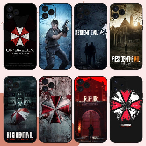 IPhone 17 Case Game R-resident Evil  16 15 14 13 12 11 Pro Max Plus Mini Black Frosted Soft Shell Funda