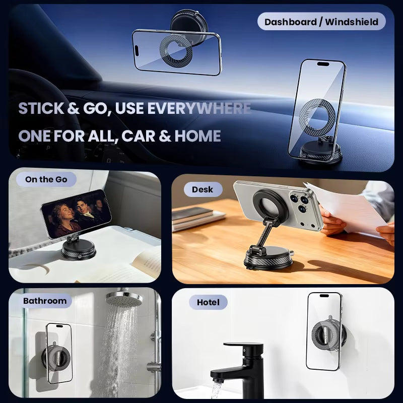 Magnetic Foldable Phone Holder  For IPhone 12-17 Series Car/Gym/Driving Phone Holder