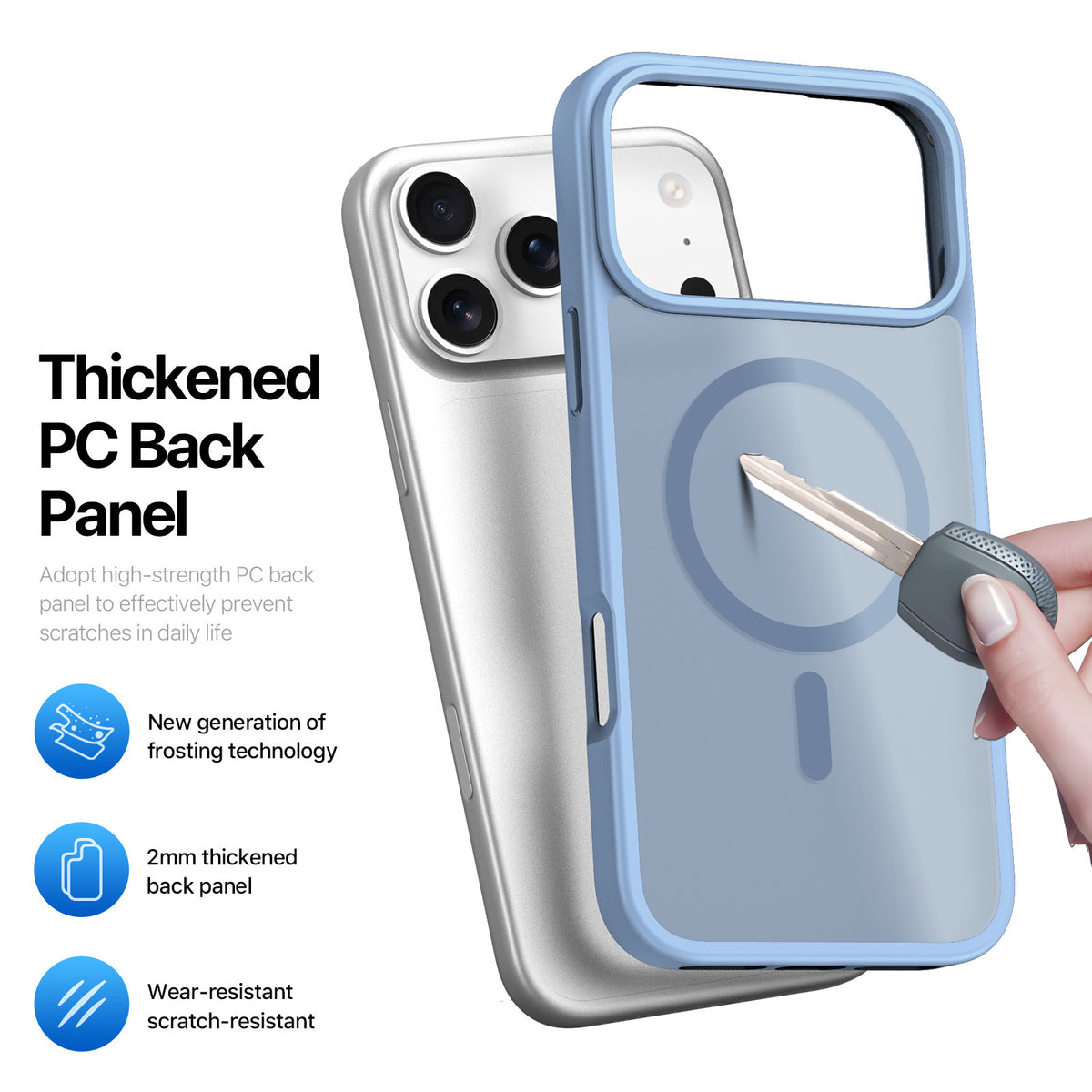 Matte Clear Magnetic Phone Case for IPhone 18 Pro Max  18 pro for Magsafe Wireless Charging Cover