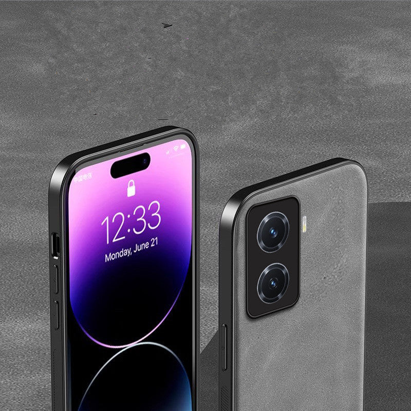 Retro Lambskin Leather Case for vivo iqoo12 11 10 9 8 7 6 5 Sheepskin Cover