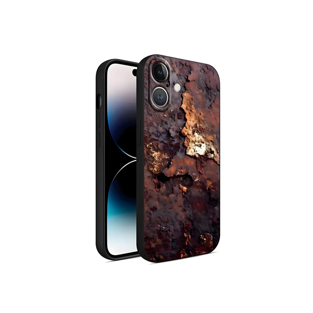 Retro Rust iPhone Case 17 16 15 14 13 12 Plus Pro Max Soft Phone Cover