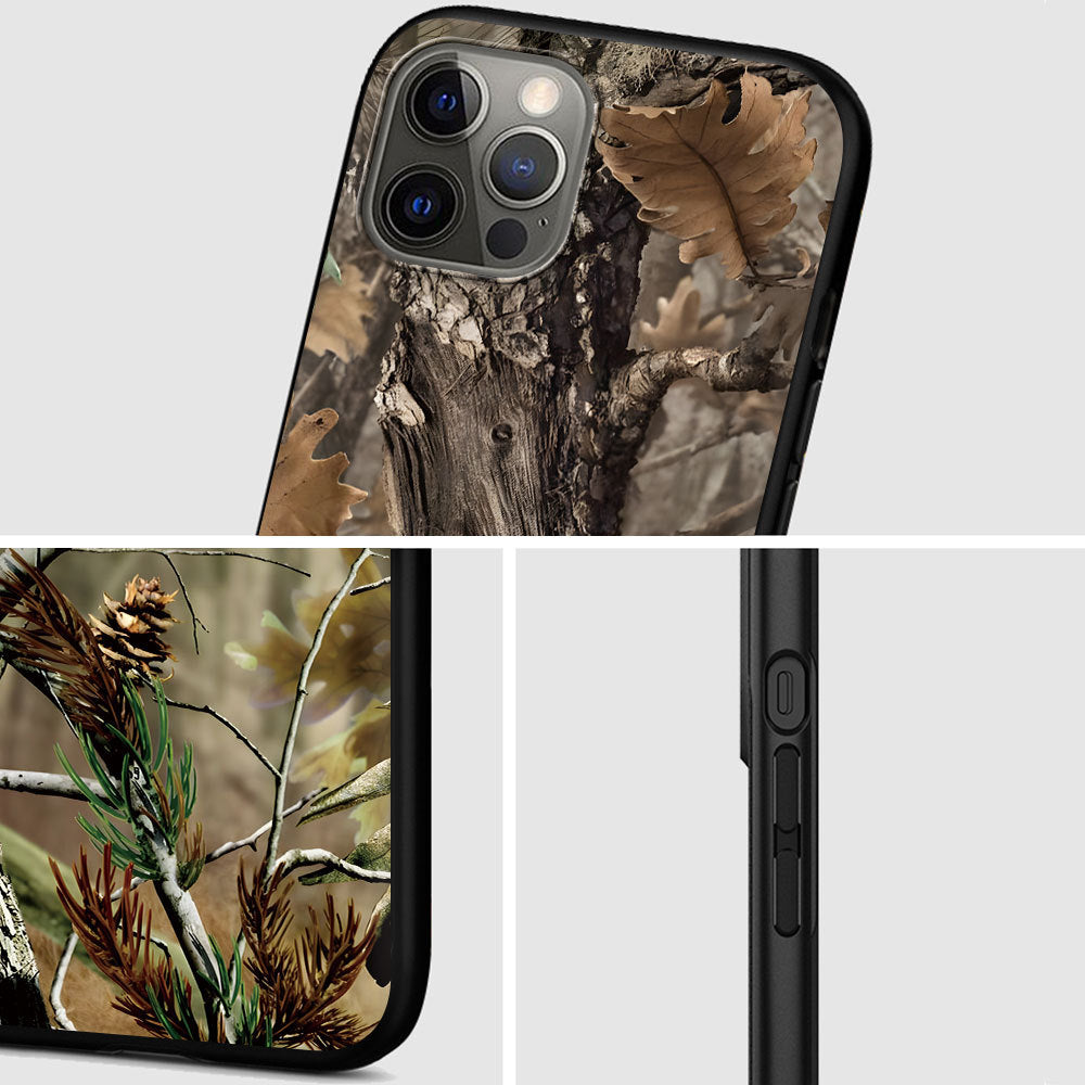 Real Tree Camo Case for iPhone 17 16 15 14 13 12 Plus Pro Max Shell Cover