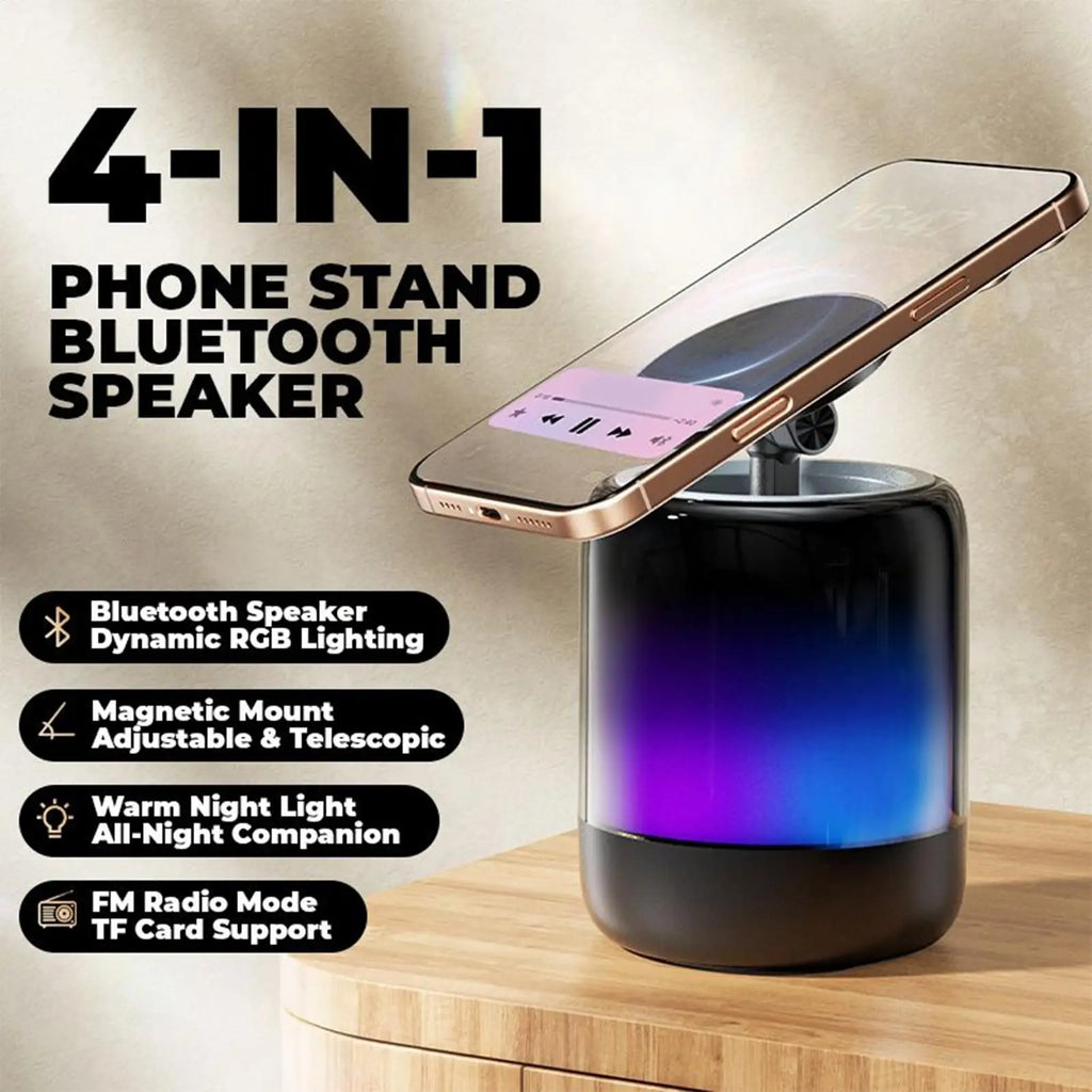 Magnetic Bracket Desktop Retractable Outdoor Multi-function Rotating Lazy Magnetic Speaker Mobile Phone Holder