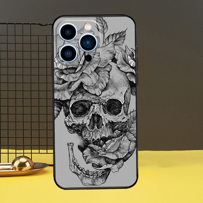 Gothic Skull iPhone Case 17 16 15 14 13 12 Plus Pro Max Cover