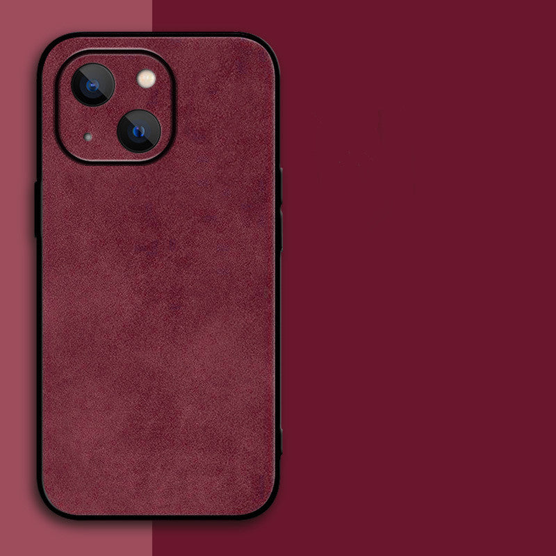 Luxury sheepskin Case For iPhone 16 15 14 13 12 11 Pro Max Plus X XS XR Matte Leather Phone Cover