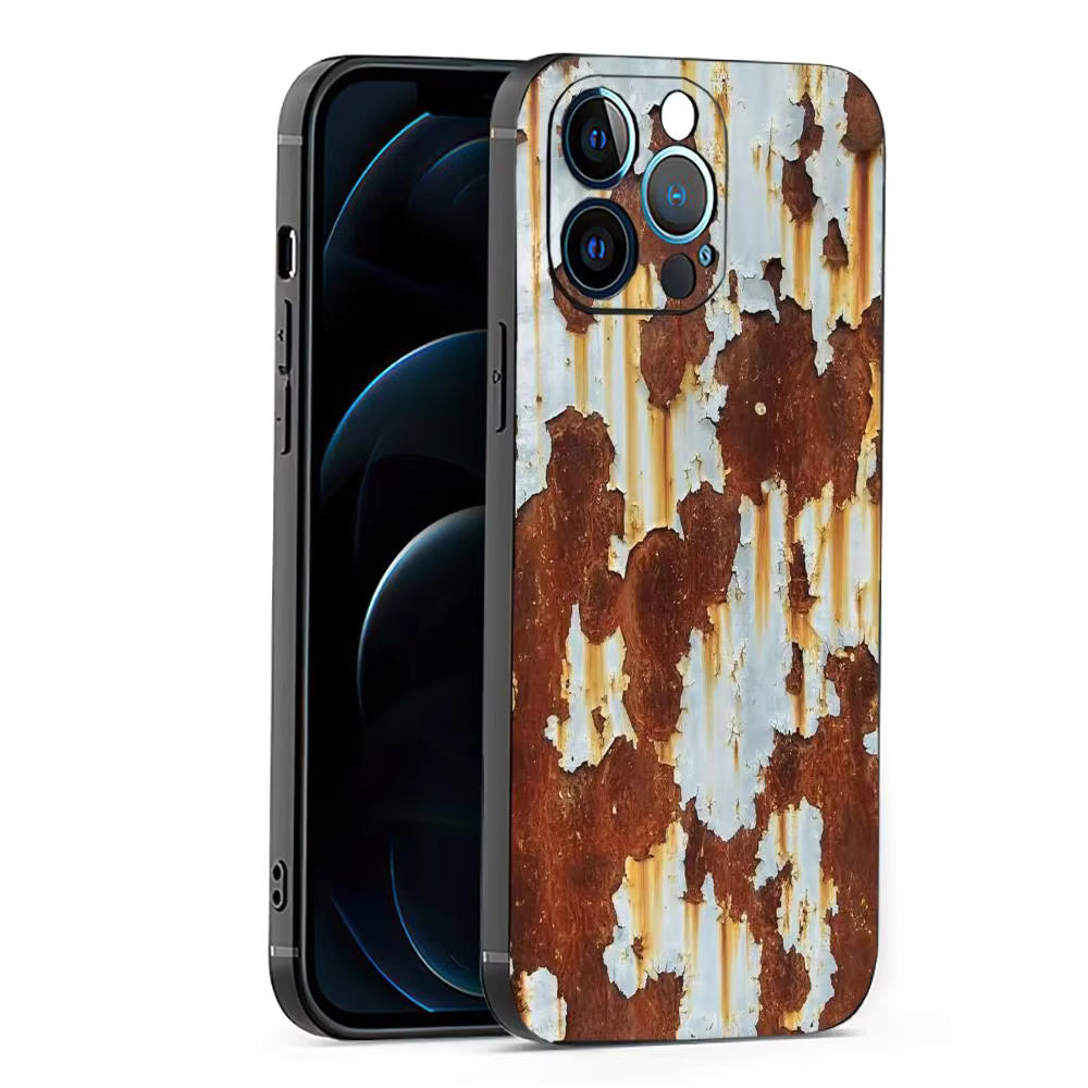 Retro Rust iPhone Case 17 16 15 14 13 12 Plus Pro Max Soft Phone Cover