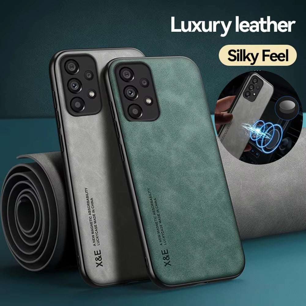 Retro Lambskin Leather Case for Samsung Sheepskin Cover