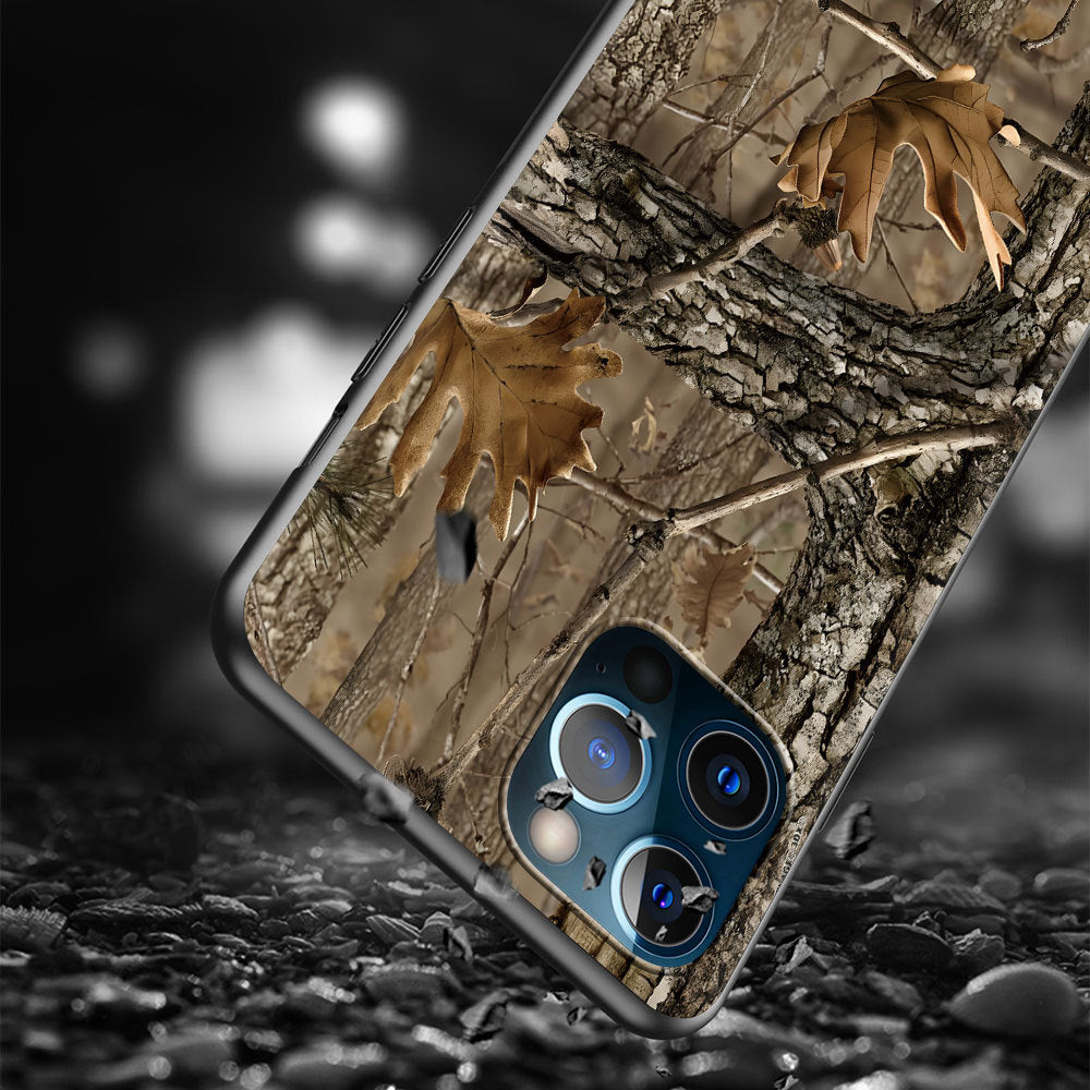 Real Tree Camo Case for iPhone 17 16 15 14 13 12 Plus Pro Max Shell Cover
