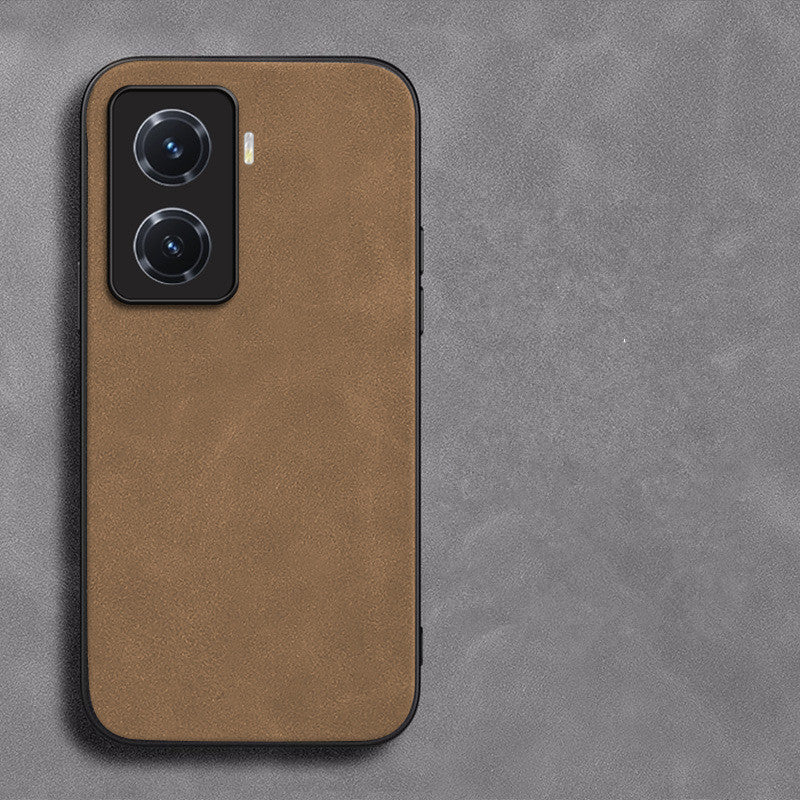 Retro Lambskin Leather Case for vivo iqoo12 11 10 9 8 7 6 5 Sheepskin Cover