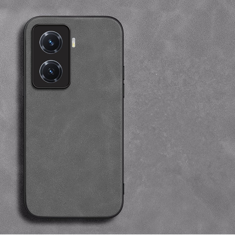 Retro Lambskin Leather Case for vivo iqoo12 11 10 9 8 7 6 5 Sheepskin Cover