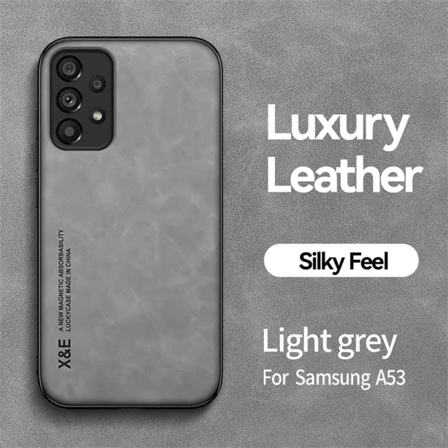 Retro Lambskin Leather Case for Samsung Sheepskin Cover