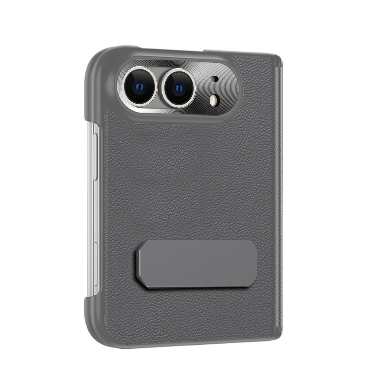 Luxurious folding hinged Leather Case For iPhone Duo Comes with an invisible bracket and a lightweight anti-fall protective case