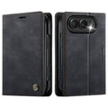 Retro Business Wallet Flip Folio Leather Case For iPhone Duo Book Cover
