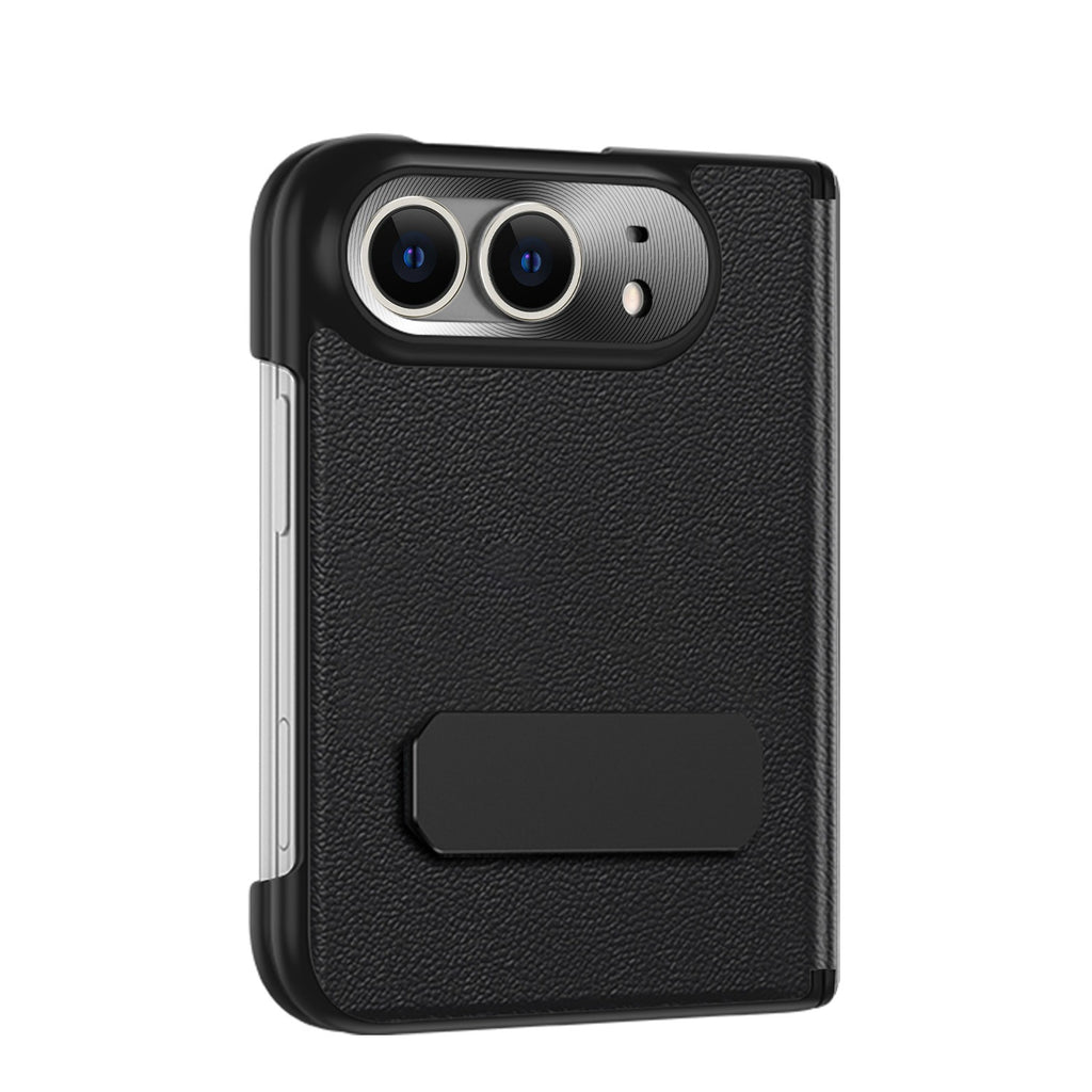 Luxurious folding hinged Leather Case For iPhone Duo Comes with an invisible bracket and a lightweight anti-fall protective case