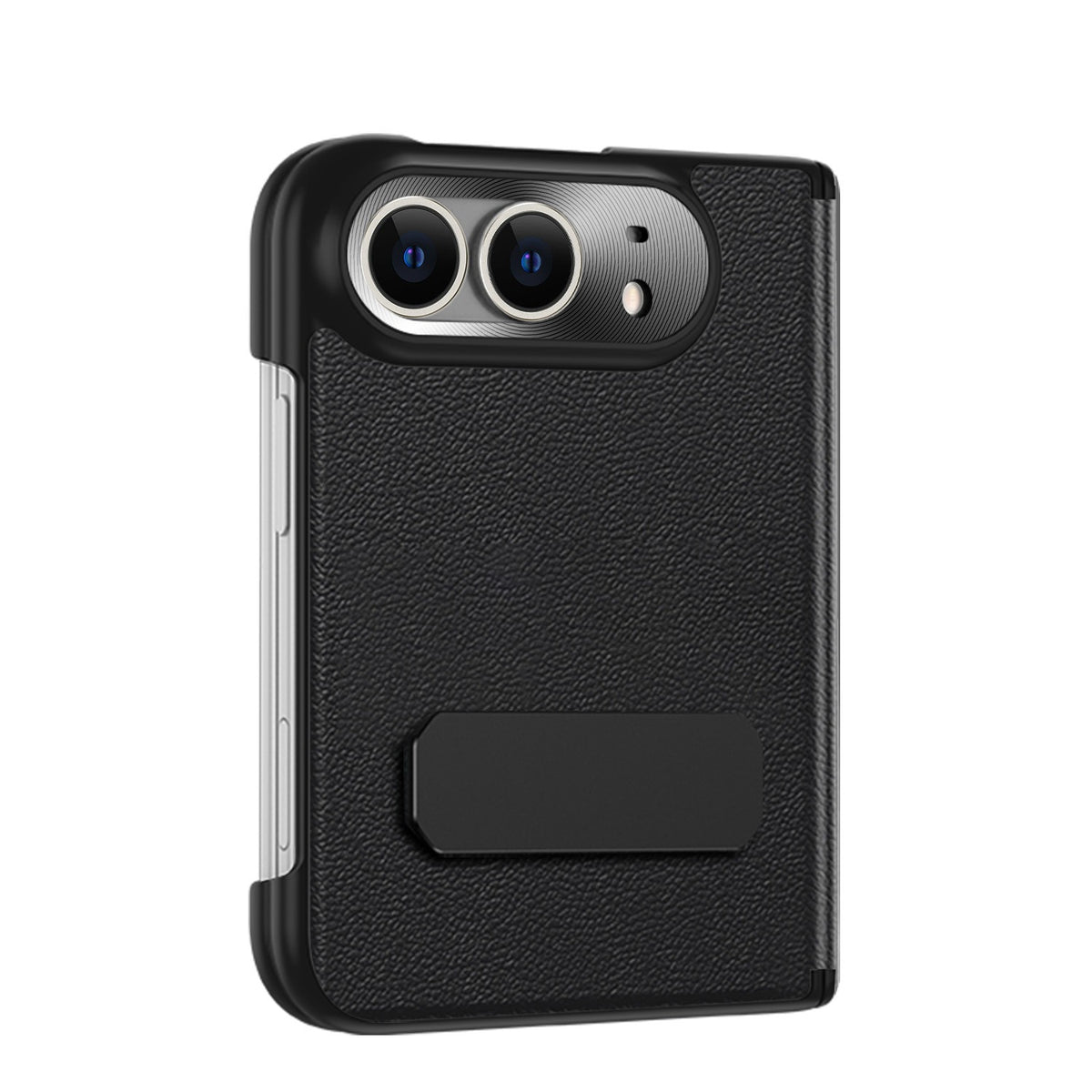Luxurious folding hinged Leather Case For iPhone Duo Comes with an invisible bracket and a lightweight anti-fall protective case