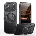 for iPhone 18 Pro Max Air 360 Spin Magnetic Stand Case Compatible with Magnetic Matte Translucent Shockproof
