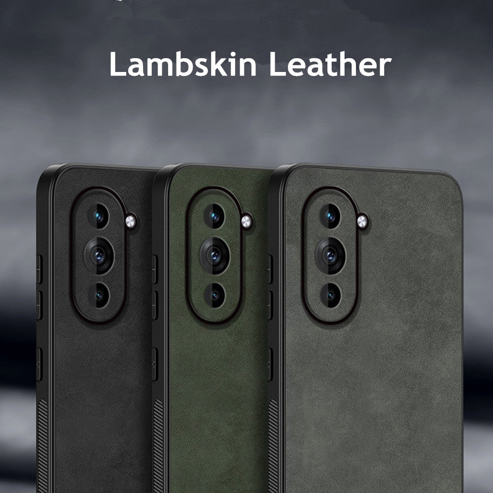Retro Lambskin Leather Case for Huawei Nova Sheepskin Cover