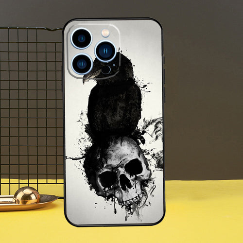 Gothic Skull iPhone Case 17 16 15 14 13 12 Plus Pro Max Cover