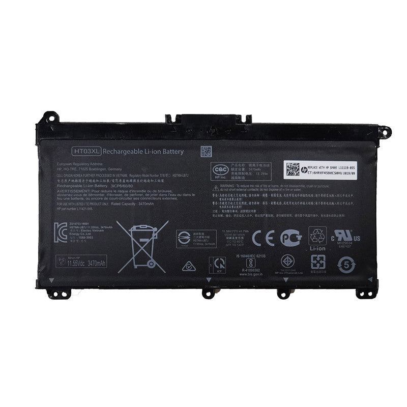 Battery for HP HT03XL 14 15 TPN-I130/Q207/Q208/Q209/C135 Replacement Laptop Battery