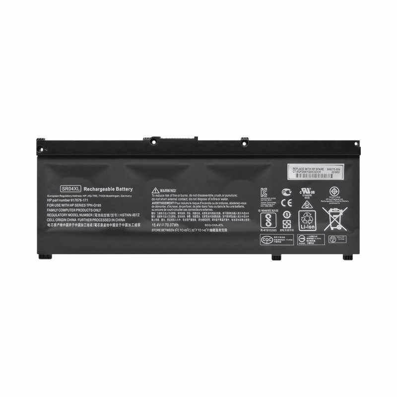 Battery for HP SR03XL Omen 15-ce TPN-C133 TPN-C134 TPN-C194 Replacement Laptop Battery