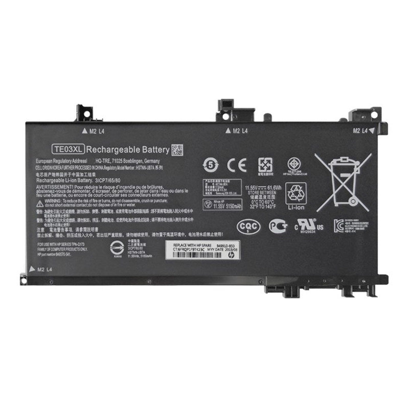 Battery for HP TE03XL Omen 15 HSTNN-UB7A TPN-Q173 Replacement Laptop Battery