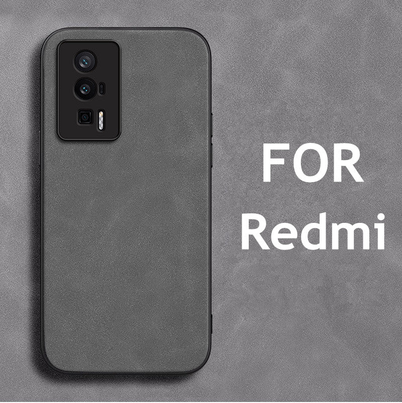 Retro Lambskin Leather Case for Redmi Sheepskin Cover