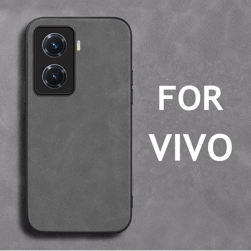 Retro Lambskin Leather Case for vivo iqoo12 11 10 9 8 7 6 5 Sheepskin Cover