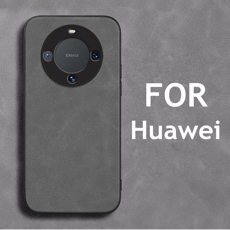 Retro Lambskin Leather Case for Huawei Sheepskin Cover