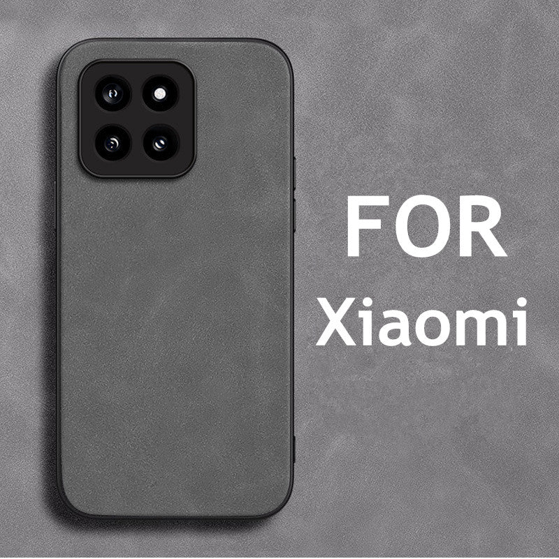 Retro Lambskin Leather Case for Xiaomi Sheepskin Cover