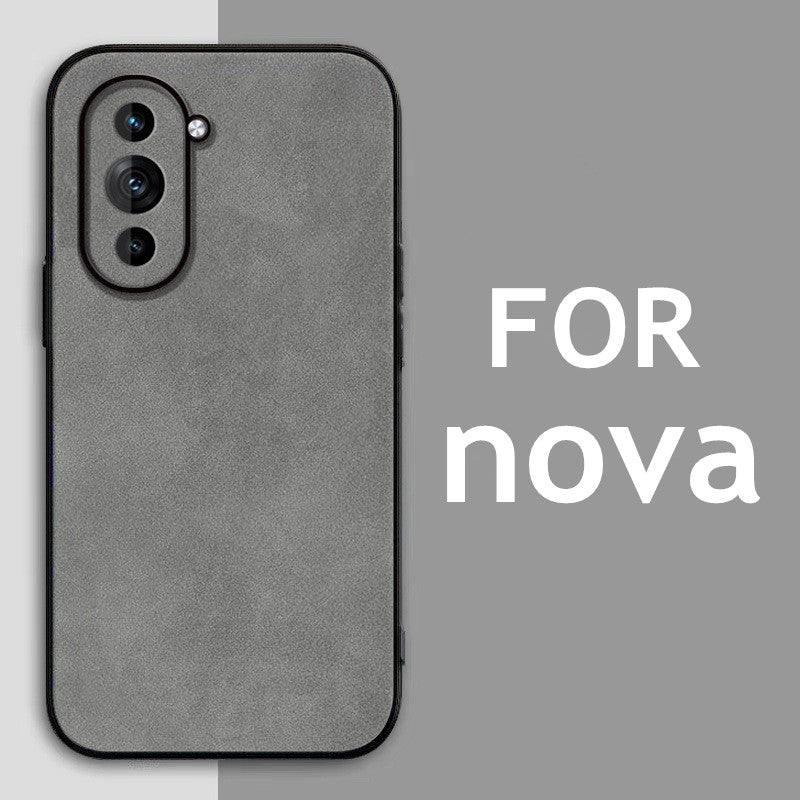 Retro Lambskin Leather Case for Huawei Nova Sheepskin Cover