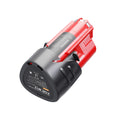 Replacement battery for Milwauke M12 12V 2000mAh
